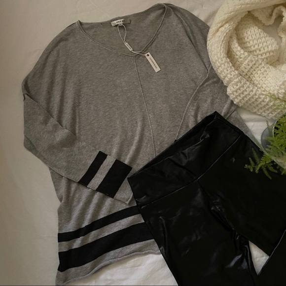 BNWT Julie & Jack Gray Cashmere Blend Sweater - Picture 4 of 10